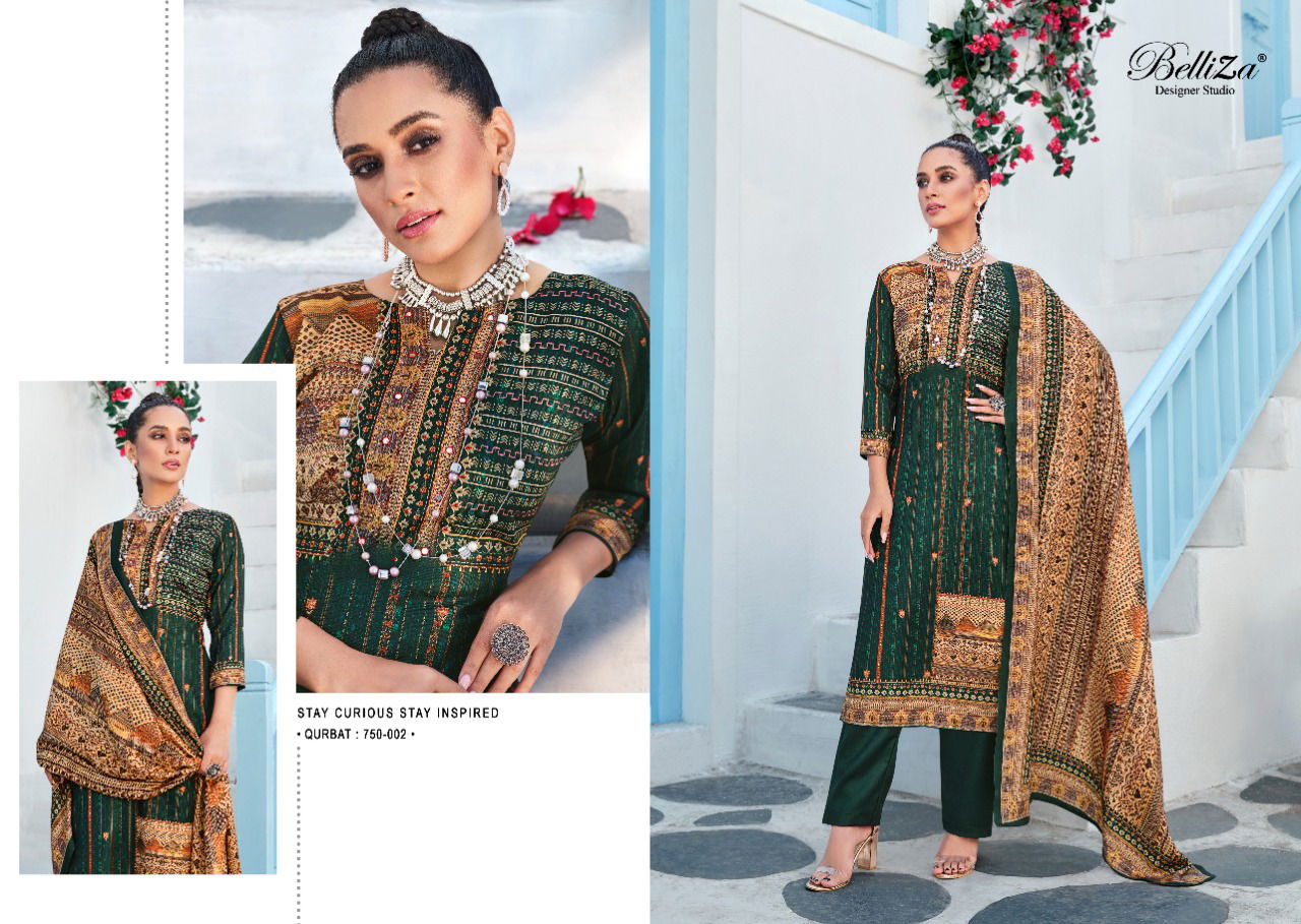 Belliza Qurbat Regular Wear Pashmina Wholesale Dress Material Collection